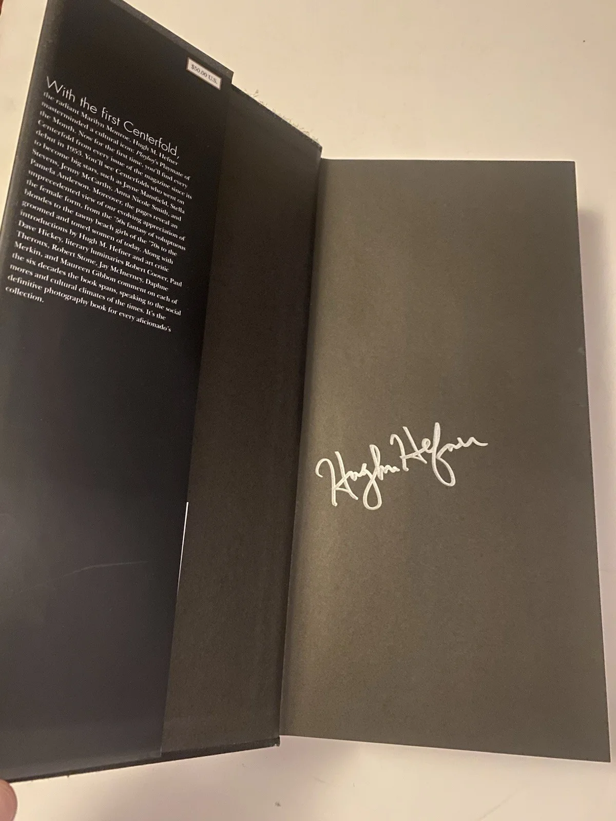 Hugh Hefner — Hugh Hefner Signed 1st Edition Playboy Complete Centerfold Book Hardcover, image 2