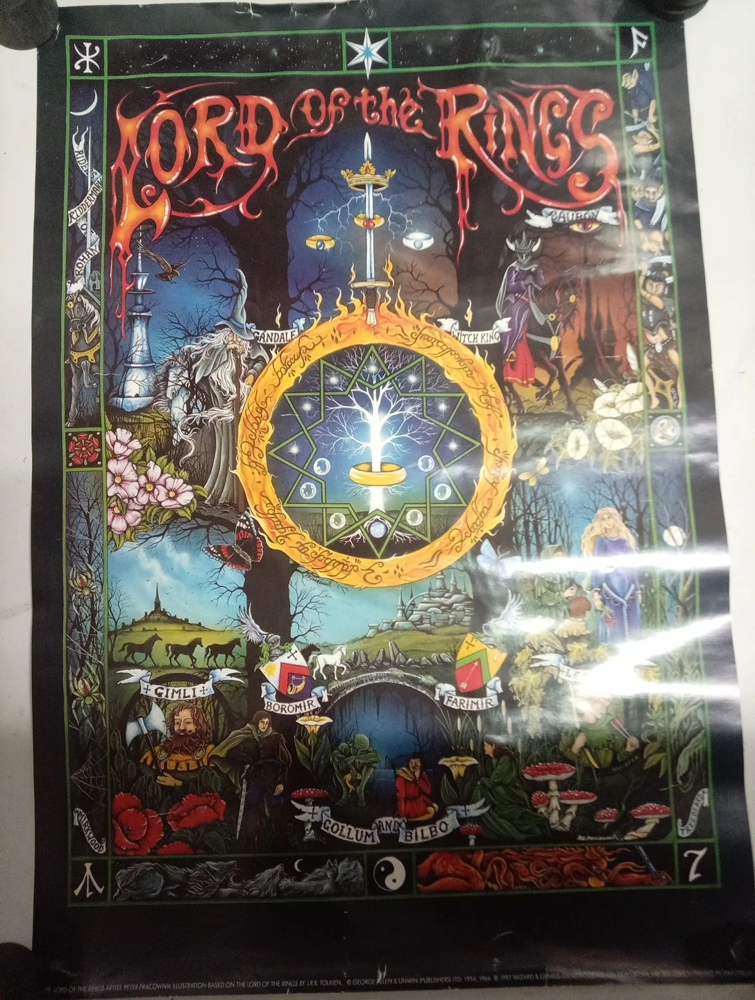 22 5/8" x 31 7/8" Lord of the Rings Poster by Peter Pracownik, изображение 2