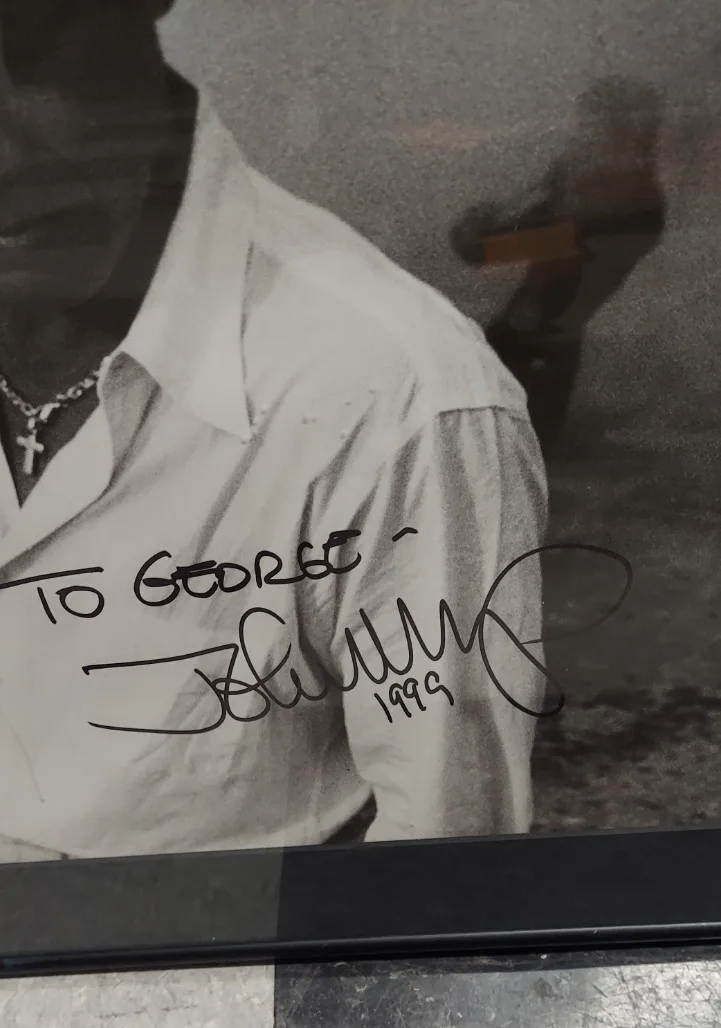 JOHN COUGAR MELLENCAMP SIGNED LP FRAMED, image 2
