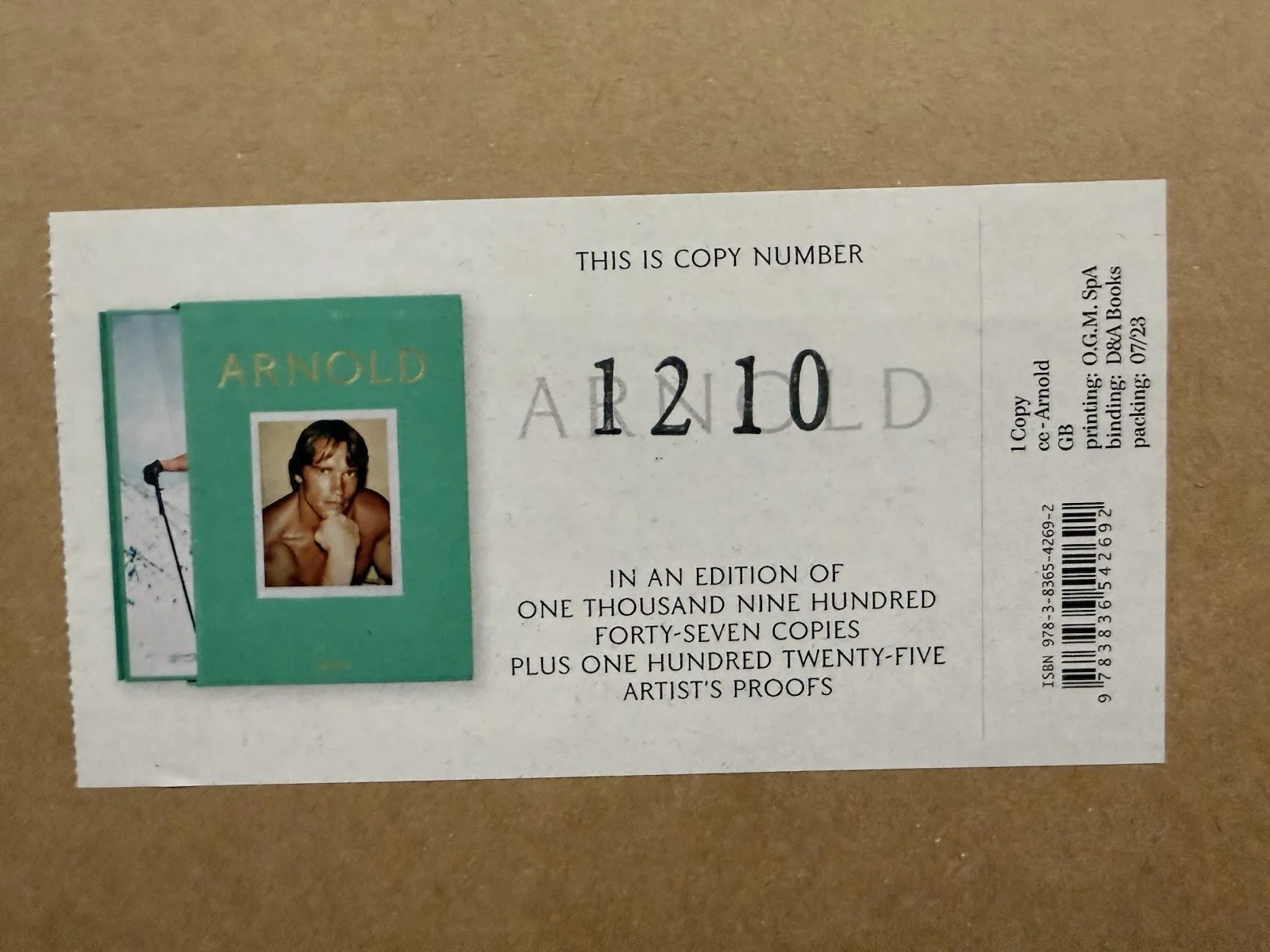 Taschen Arnold Schwarzenegger Book Set Large Book Signed, image 2