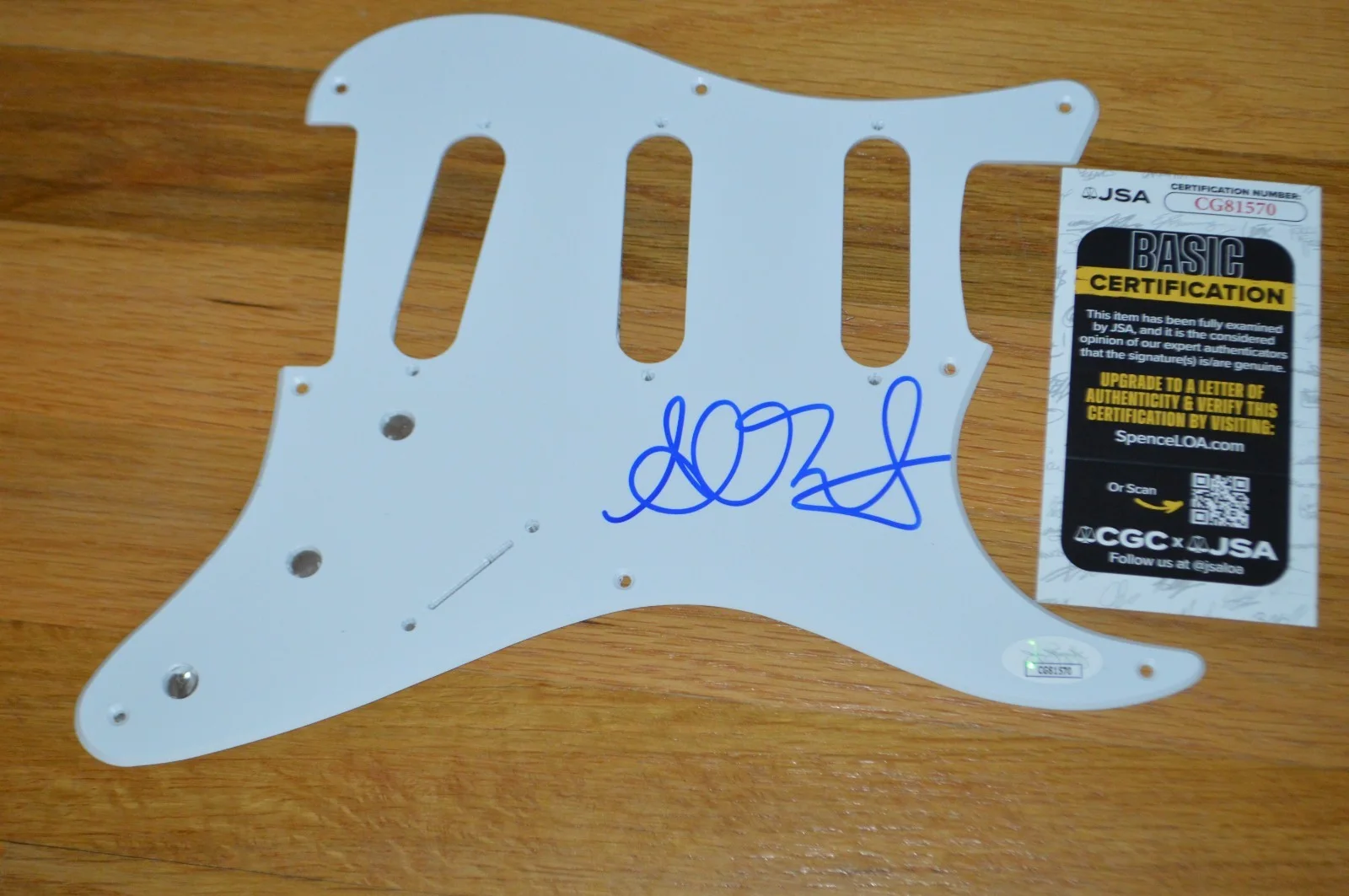 Alanis Morissette Autographed Electric Guitar Pickguard with JSA COA, изображение 5
