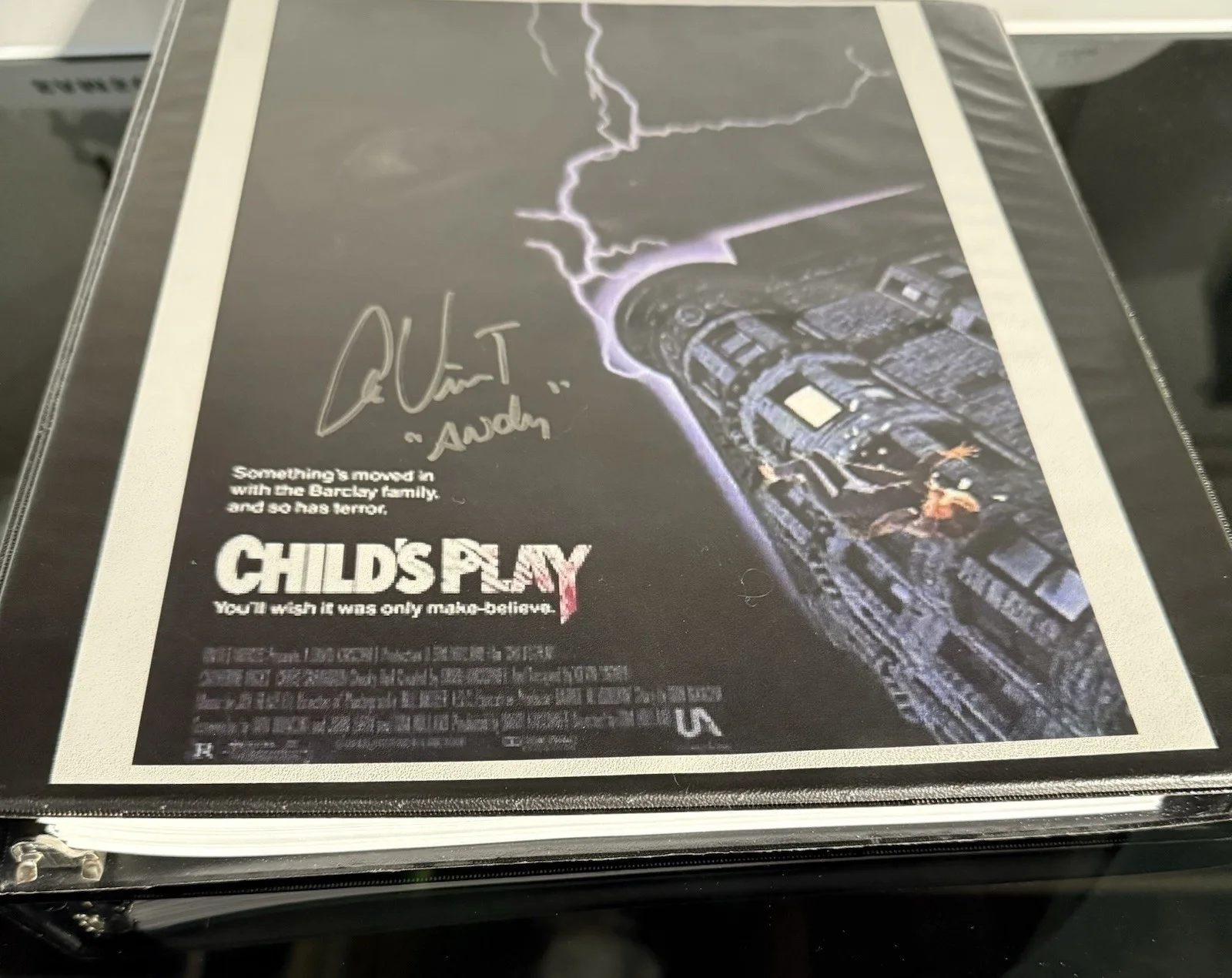 Alex Vincent Signed Autographed Chucky Childs Play Script Binder Rare Must see, image 4