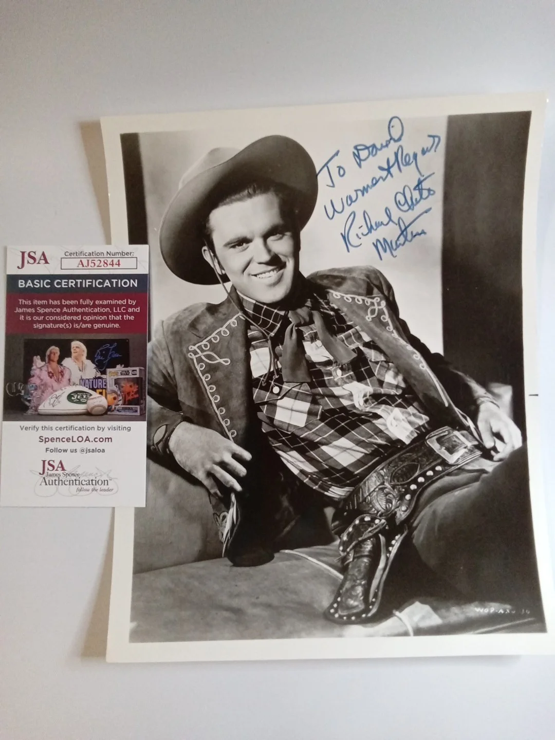 Richard Martin — Richard Martin Signed B&W Photo JSA COA Autograph Actor Classic Hollywood -1#