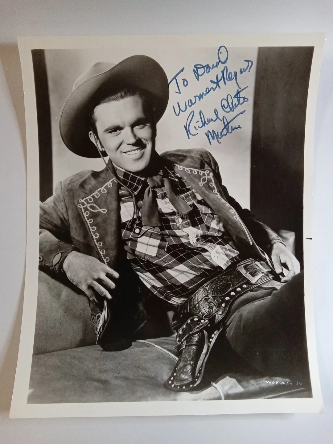 Richard Martin — Richard Martin Signed B&W Photo JSA COA Autograph Actor Classic Hollywood -1#, image 2