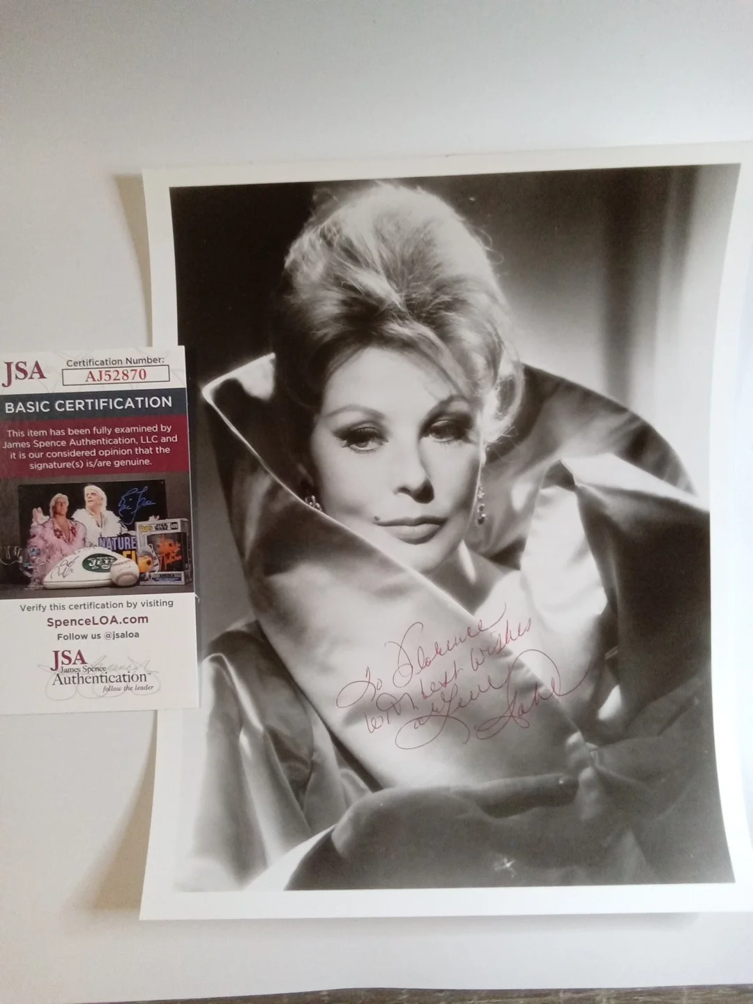 arlene dahl — Arlene Dahl Signed B&W Photo Inscribed JSA COA Autograph Hollywood Actress #