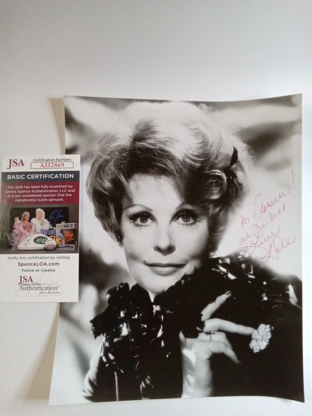 arlene dahl — Arlene Dahl Signed B&W Photo JSA COA Autograph Hollywood Actress -1 #