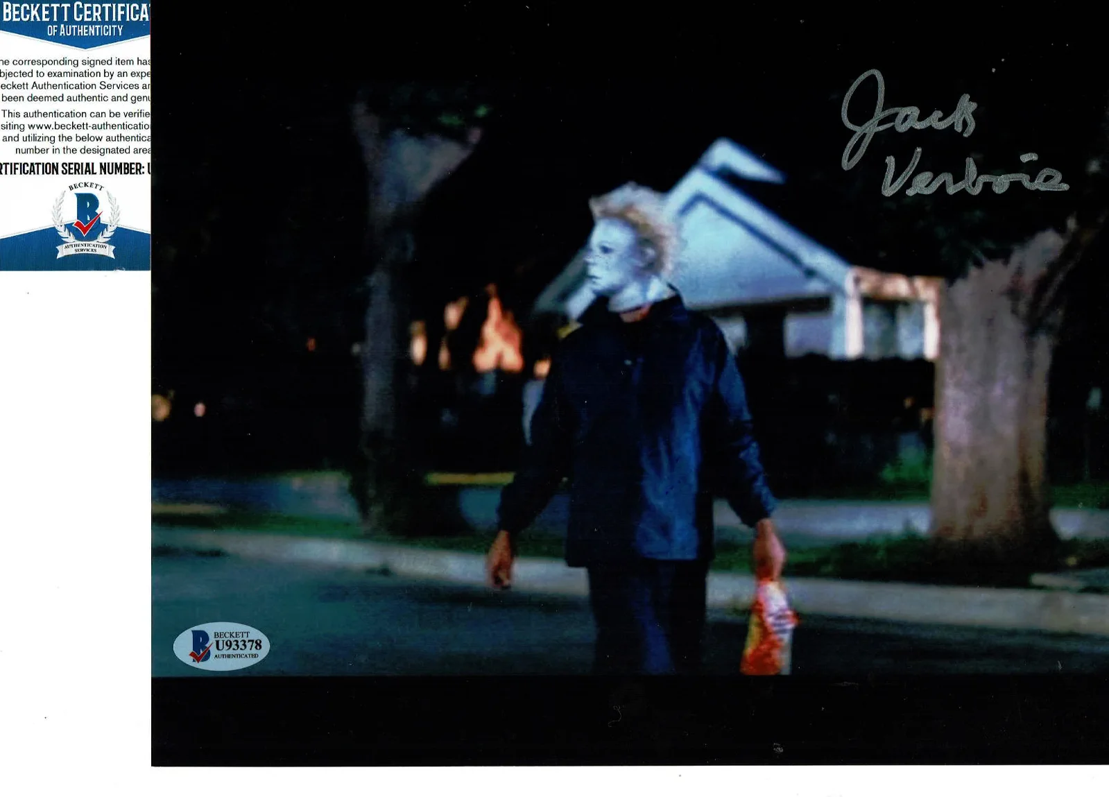 jack verbois — HALLOWEEN Jack Verbois 8x10 autographed walking streets photo Beckett Certified