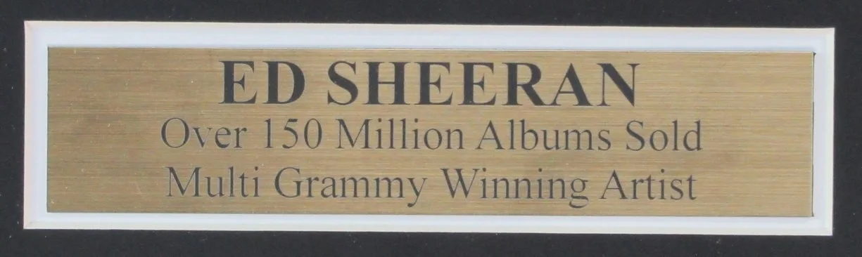 Ed Sheeran Autographed CD Cover with 8x10 Photo Framed JSA 181880, image 3
