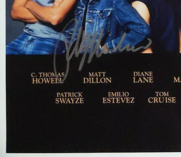 Ralph Macchio — RALPH MACCHIO & C THOMAS HOWELL Signed 11x17 POSTER THE OUTSIDERS BAS JSA COA B, изображение 3