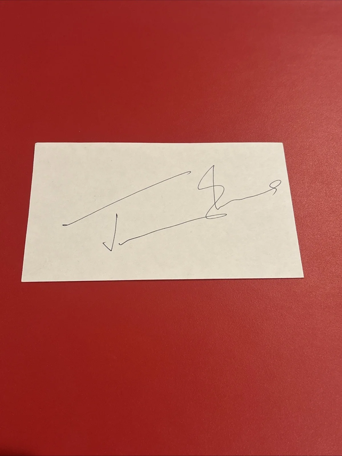 Jeremy Irons — Signed Jeremy Irons 3x5 Index Lion King Voice Actor