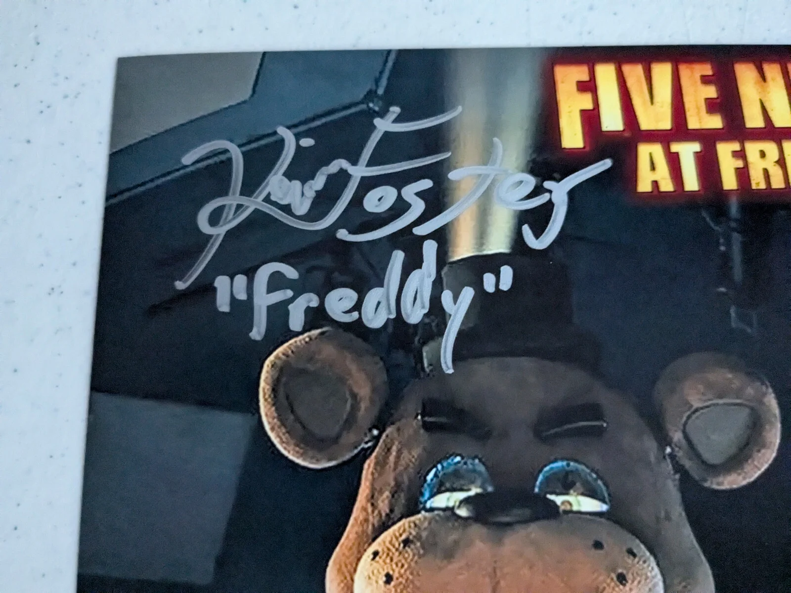 Kevin FOSTER Signed 8x10 Photo FREDDY Five Nights at Freddy's FNAF JSA COA Es, изображение 2