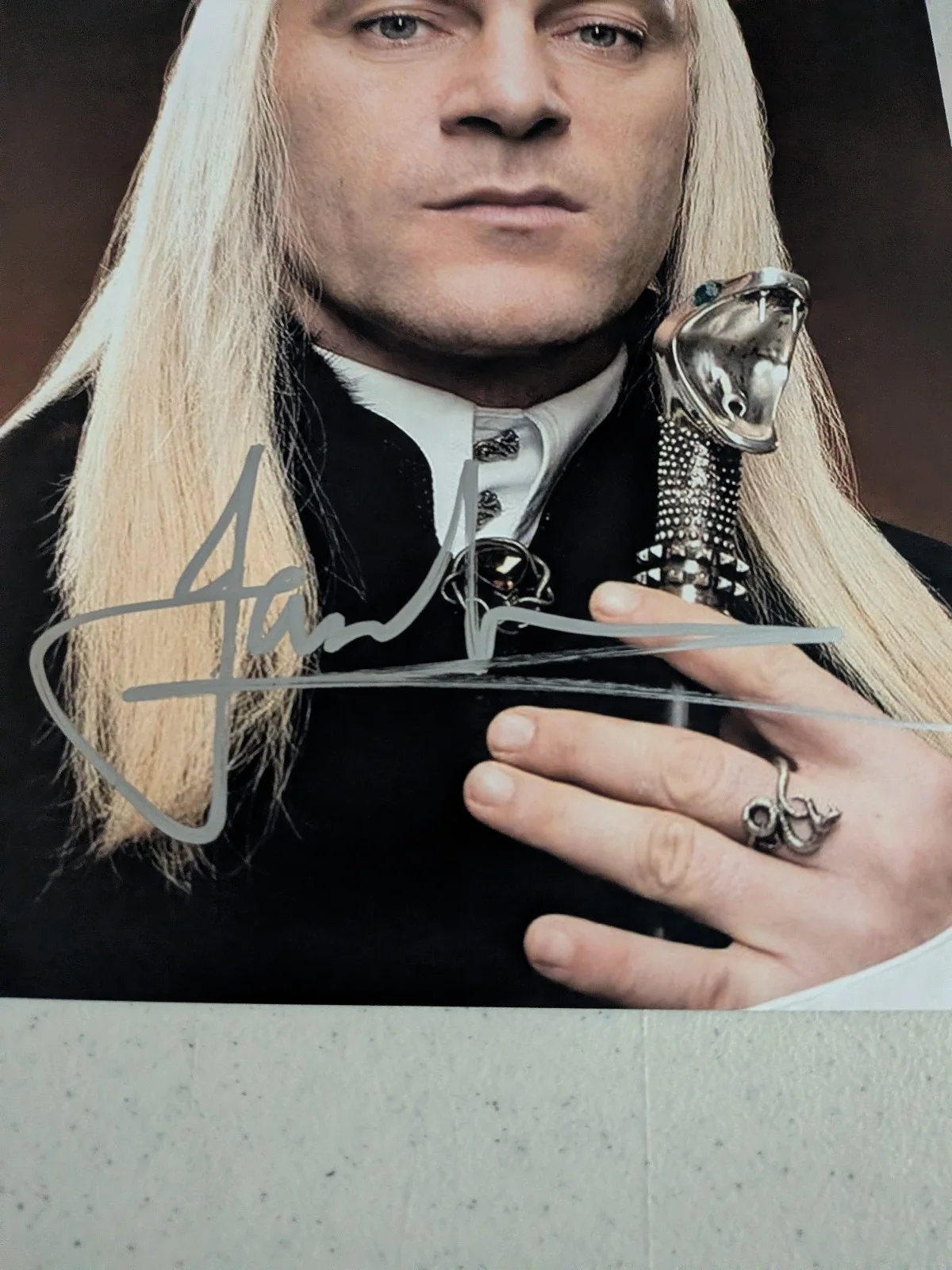 JASON ISAACS Signed 8x10 PHOTO Harry Potter Movie Series Lucius Malfoy JSA COA, изображение 2