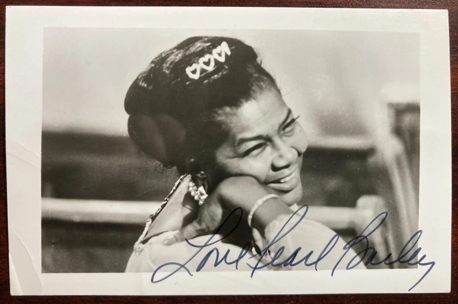 Pearl Bailey — PEARL BAILEY-Signed photo-Jazz singer, Theatre, Movies