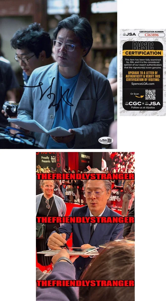 PARK CHAN-WOOK — Park Chan-Wook signed 8x10 Photo NO OTHER CHOICE k Oldboy PROOF Director JSA COA