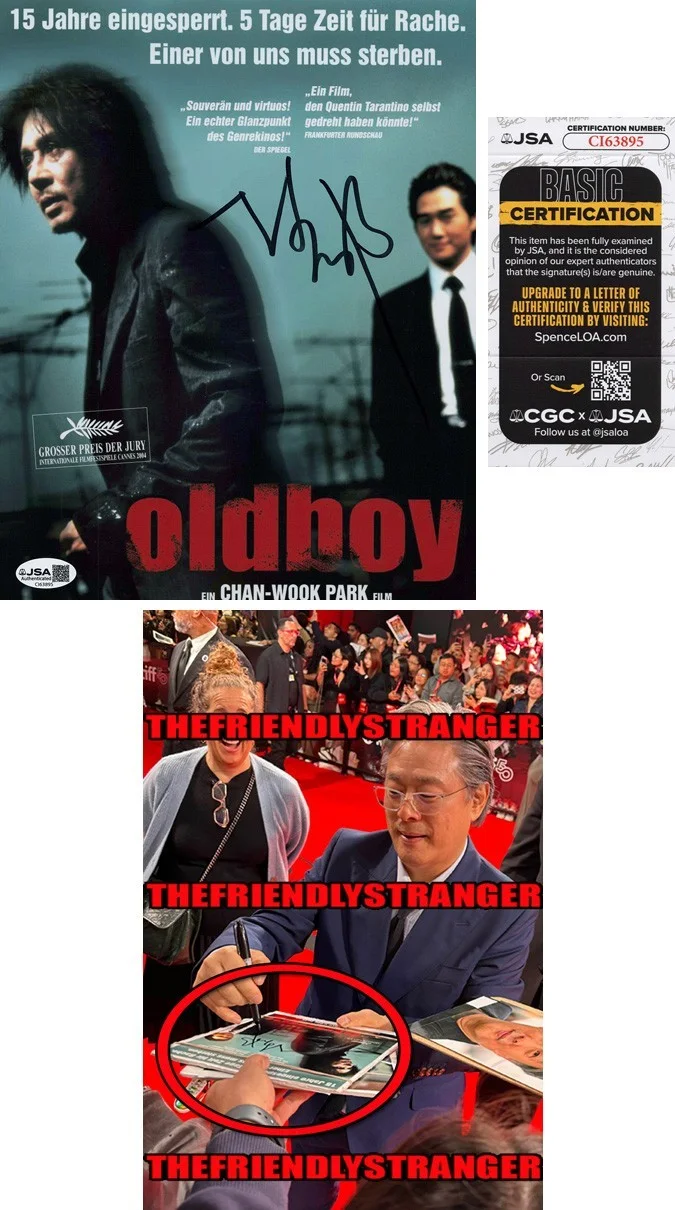 PARK CHAN-WOOK — Park Chan-Wook signed "OLDBOY" 8x10 Photo EXACT PROOF m NO OTHER CHOICE Dir COA