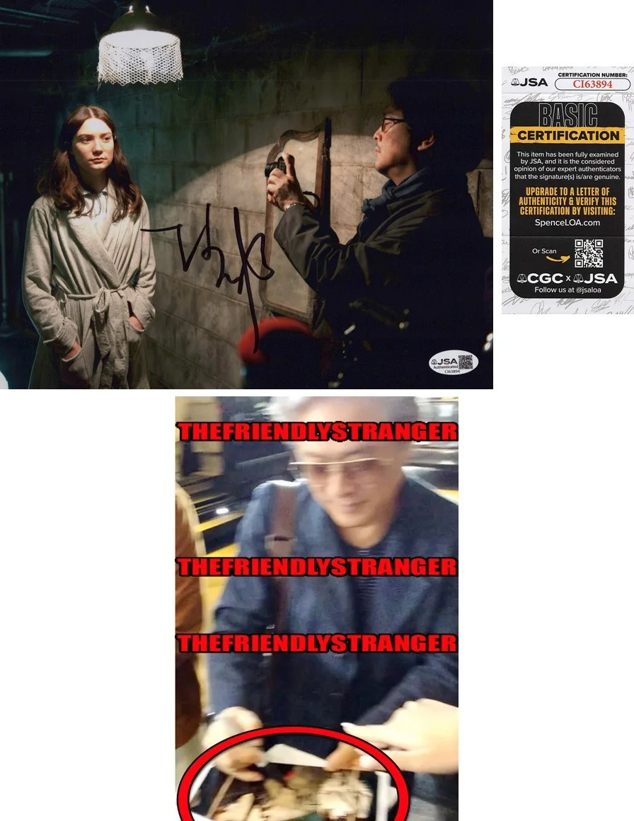 PARK CHAN-WOOK — Park Chan-Wook signed 8x10 Photo EXACT PROOF j NO OTHER CHOICE Director JSA COA