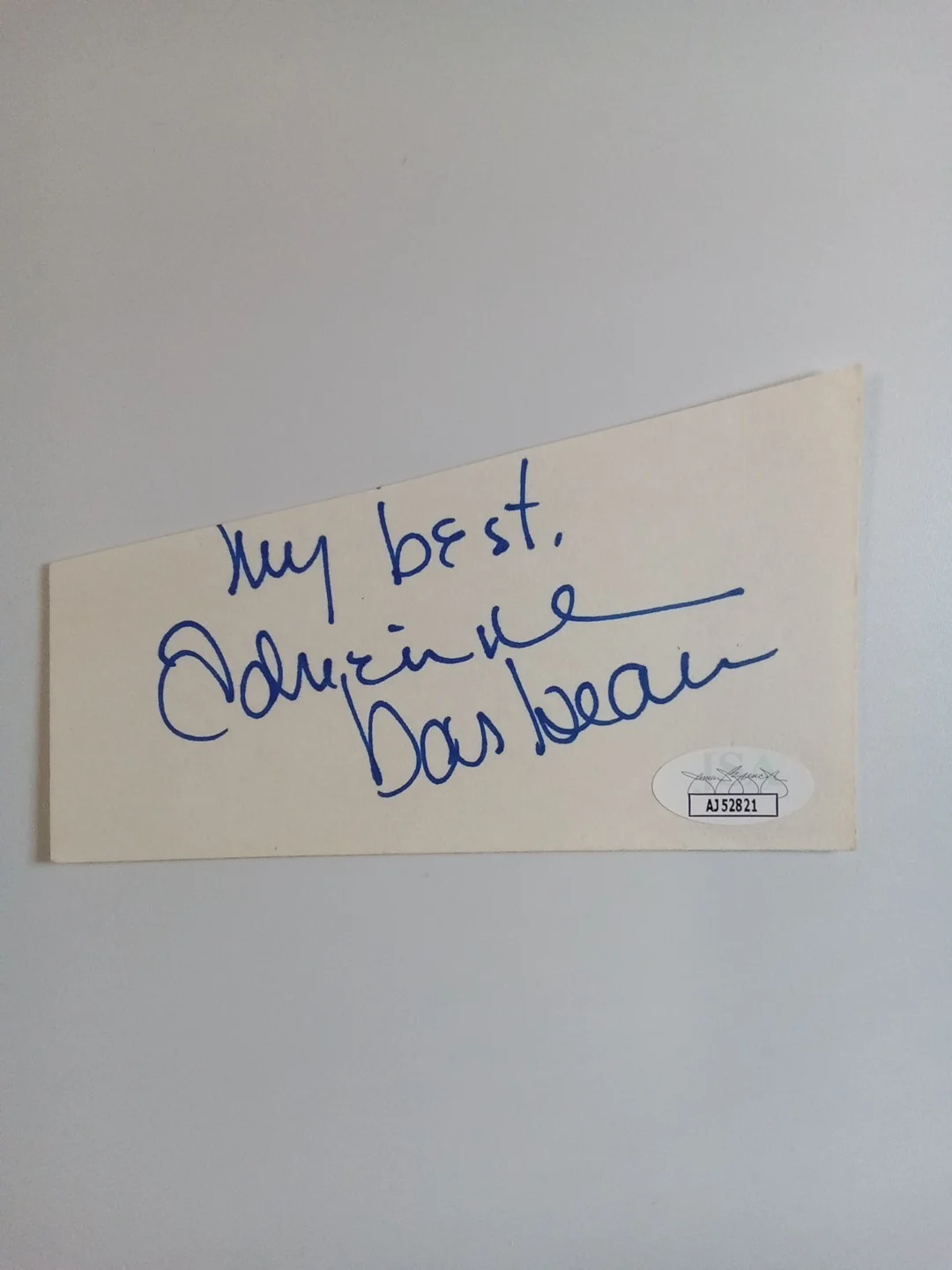 adrienne barbeau — Adrienne Barbeau Signed Cut JSA COA Autograph Horror Icon Actress -1 #, image 2