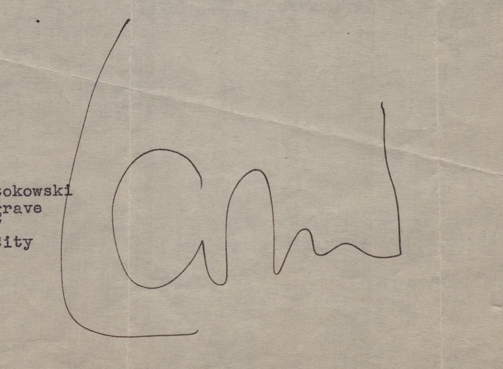 Leopold Stokowski — LEOPOLD STOKOWSKI - TYPED LETTER SIGNED 10/30/1942, image 2