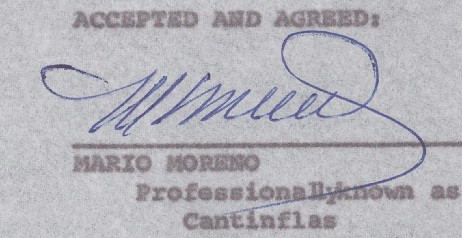 Cantinflas — CANTINFLAS - DOCUMENT SIGNED 04/16/1964, изображение 3