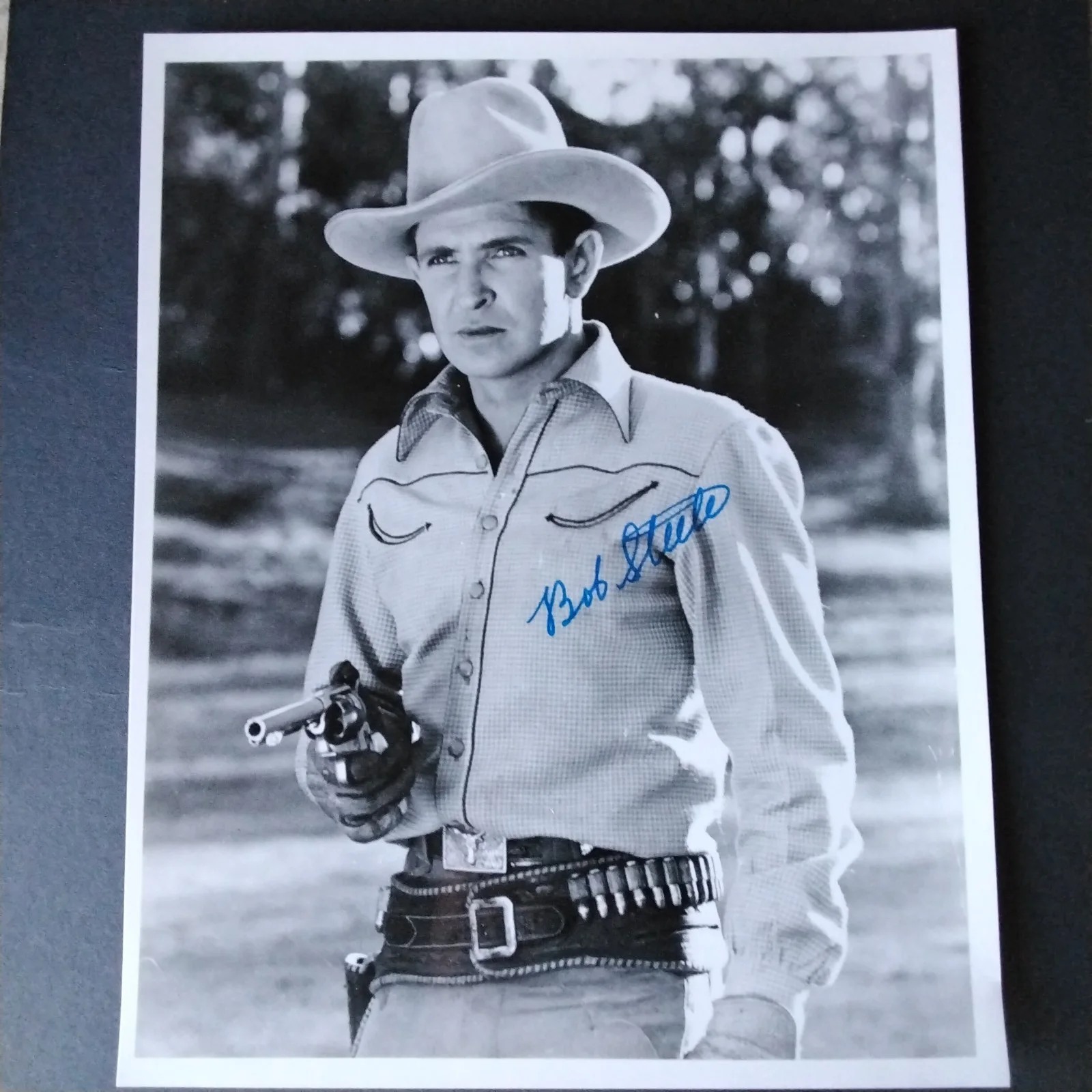 Bob Steele SIGNED Photo Movie TV Actor Rio Bravo Mojave Kid Shenandoah F Troop, изображение 2