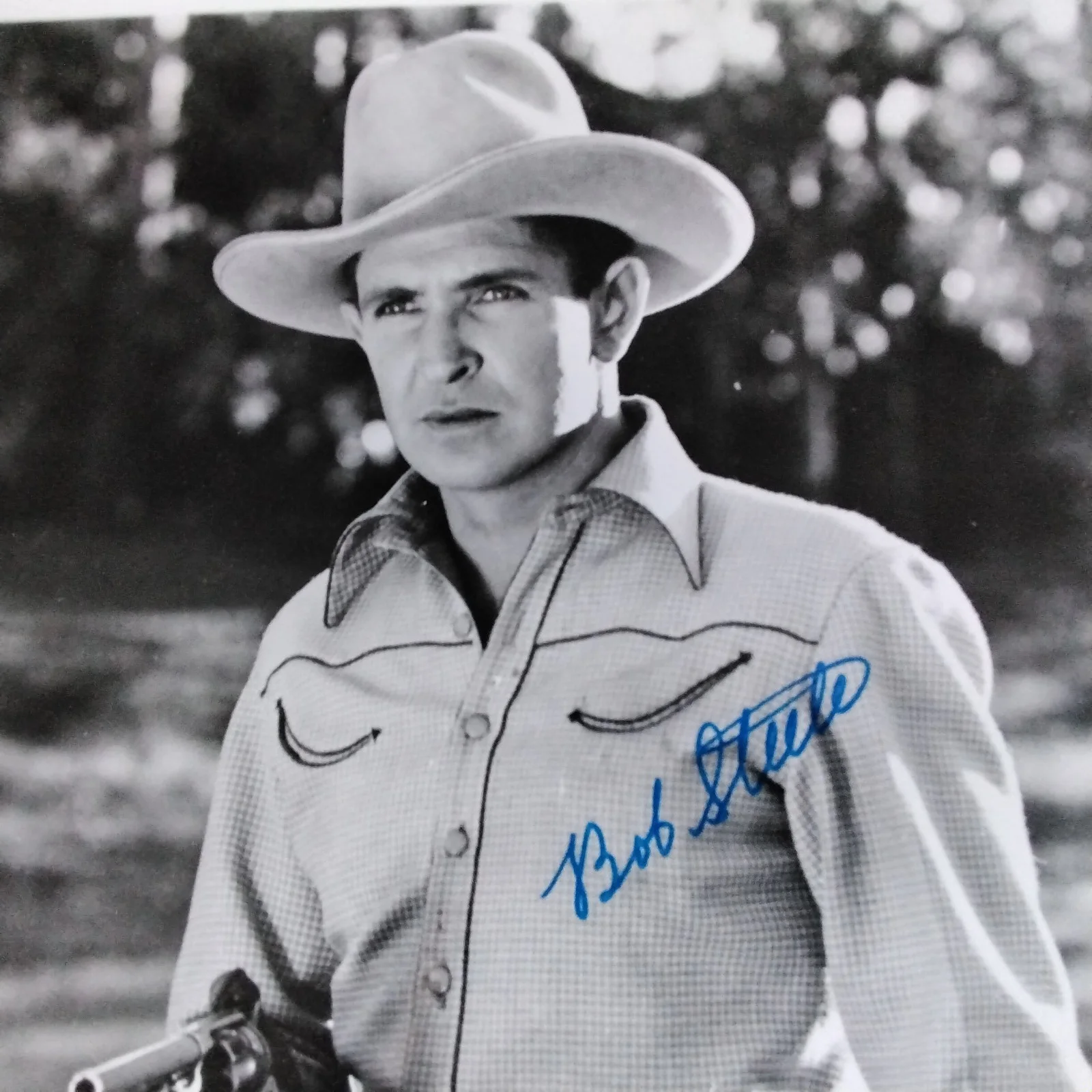 Bob Steele SIGNED Photo Movie TV Actor Rio Bravo Mojave Kid Shenandoah F Troop, изображение 3