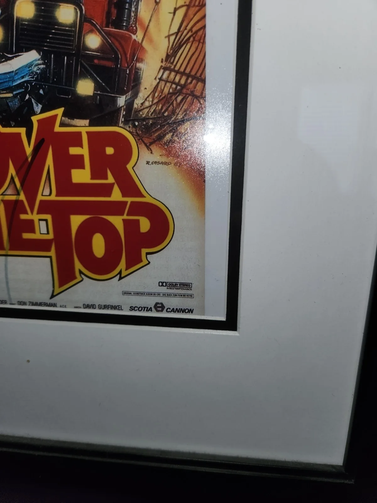 Sylvester Stallone — Sylvester Stallone Auto 11x14 Over The Top Mini Movie Poster(PSA/DNA) RARE🔥🔥, image 5