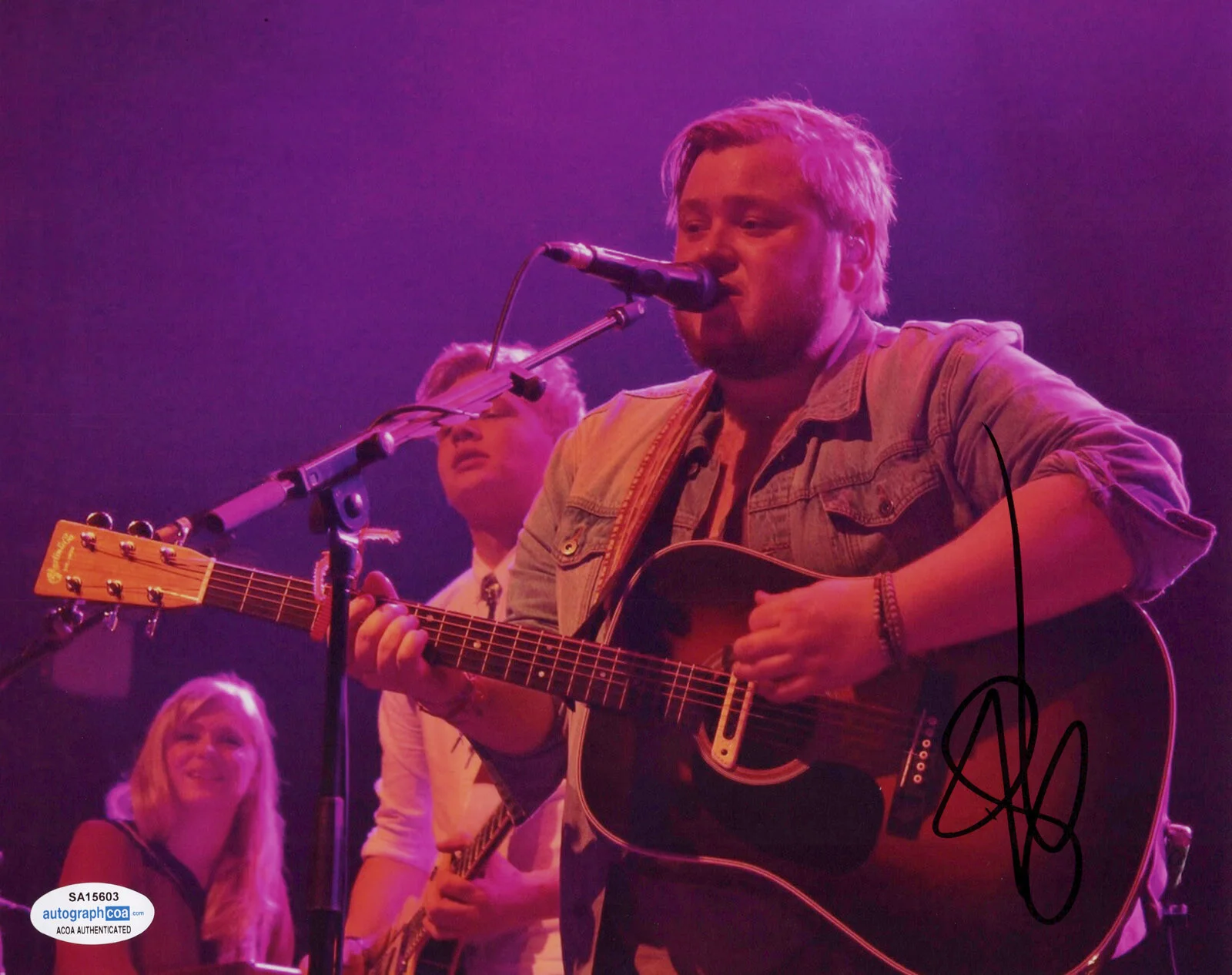 RAGNAR PORHALLSSON - Of Monsters, Men — Ragnar Porhallsson signed "OF MONSTERS AND MEN" 8x10 Photo AUTOGRAPH c ACOA COA, изображение 4
