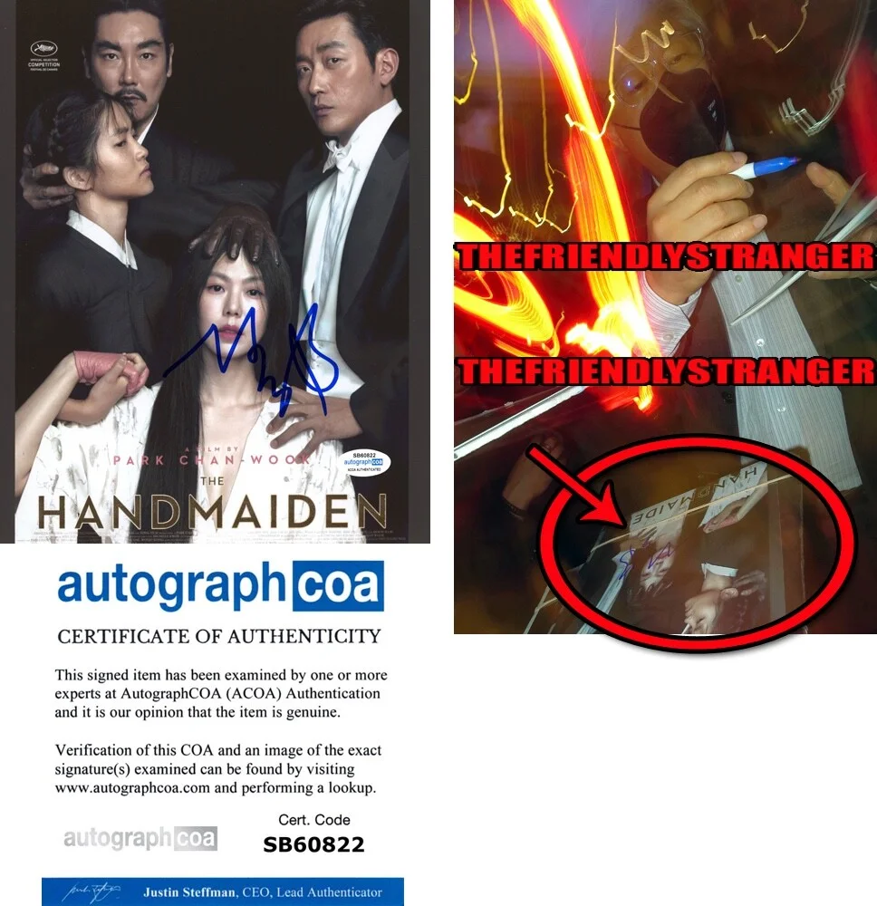 PARK CHAN-WOOK — Park Chan-Wook signed "THE HANDMAIDEN" 8X10 Photo EXACT PROOF Director ACOA COA