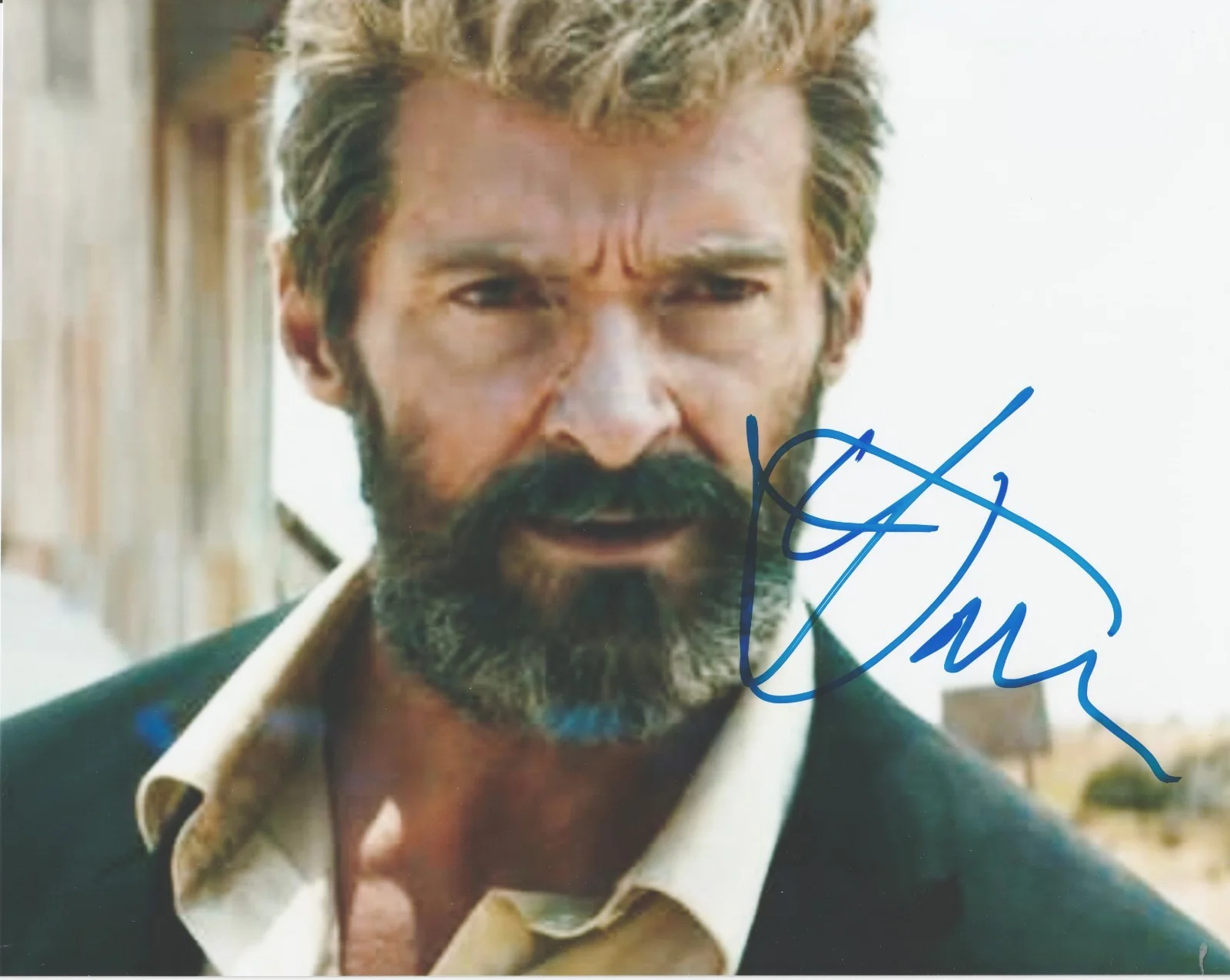 Hugh Jackman — Hugh Jackman WOLVERINE from LOGAN movie Signed Autographed 8x10 Glossy Photo