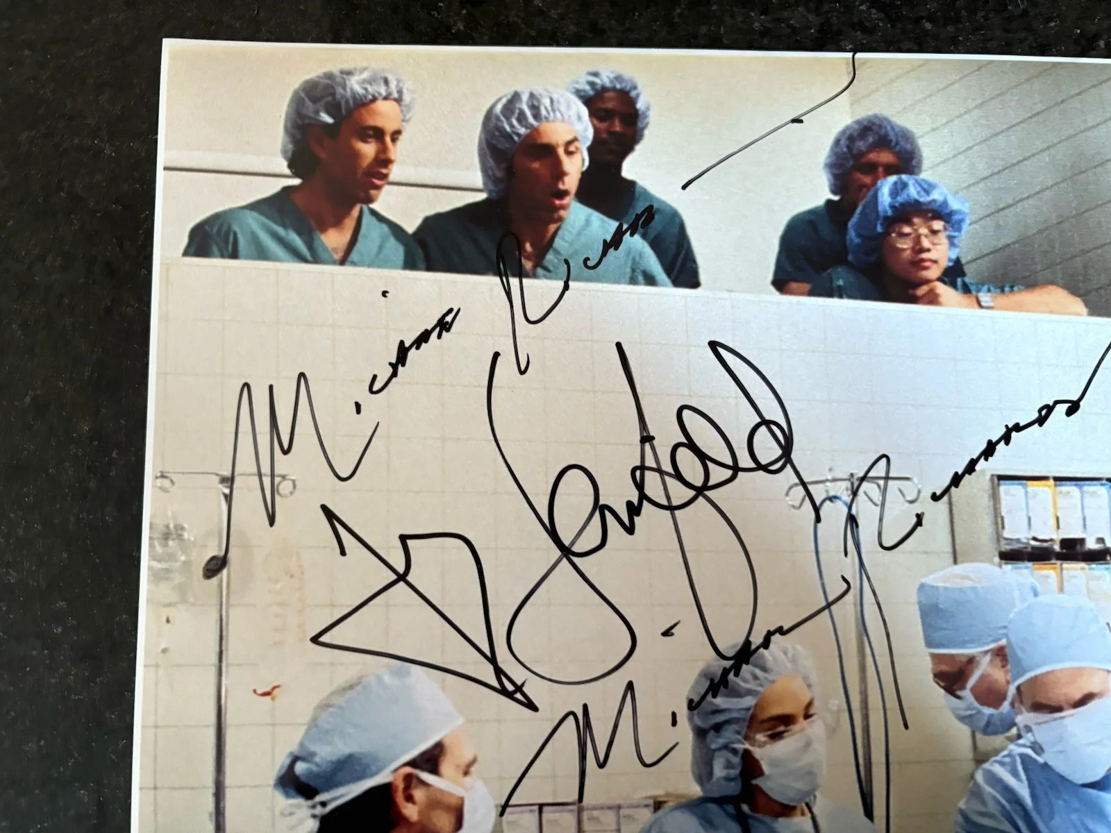 Jerry Seinfeld — Jerry Seinfeld & Kramer Michael Richards 11x14 Photo Junior Mints Autographed, image 4