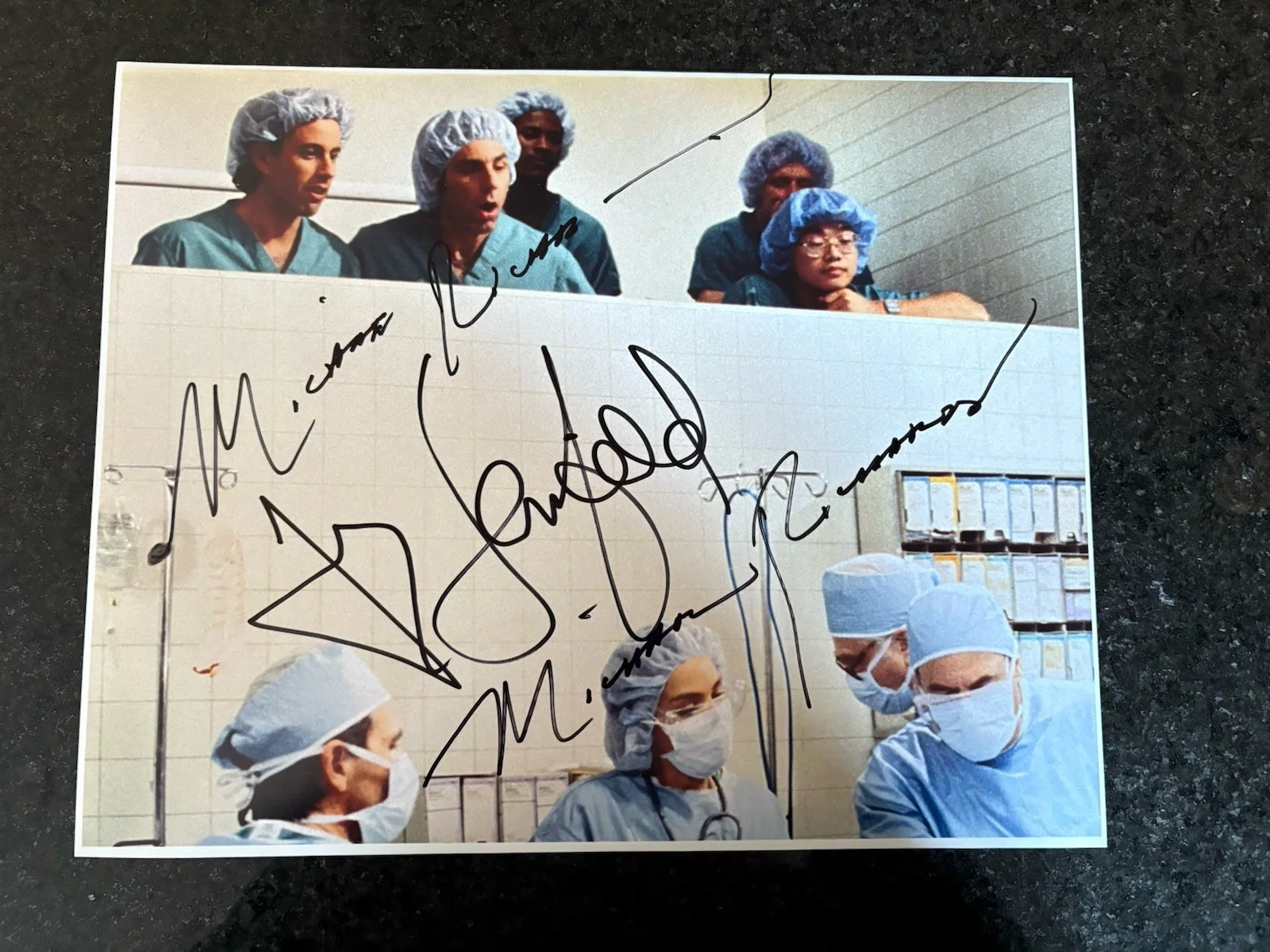 Jerry Seinfeld — Jerry Seinfeld & Kramer Michael Richards 11x14 Photo Junior Mints Autographed, image 5