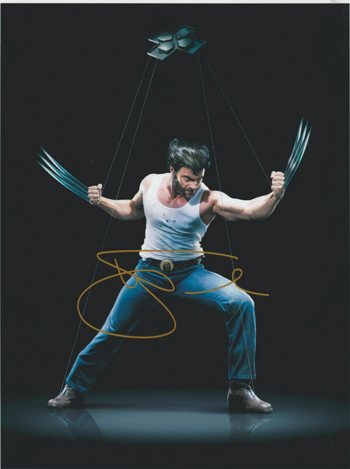 Hugh Jackman — Hugh Jackman signed WOLVERINE movie official autographed 8x10 publicity photo