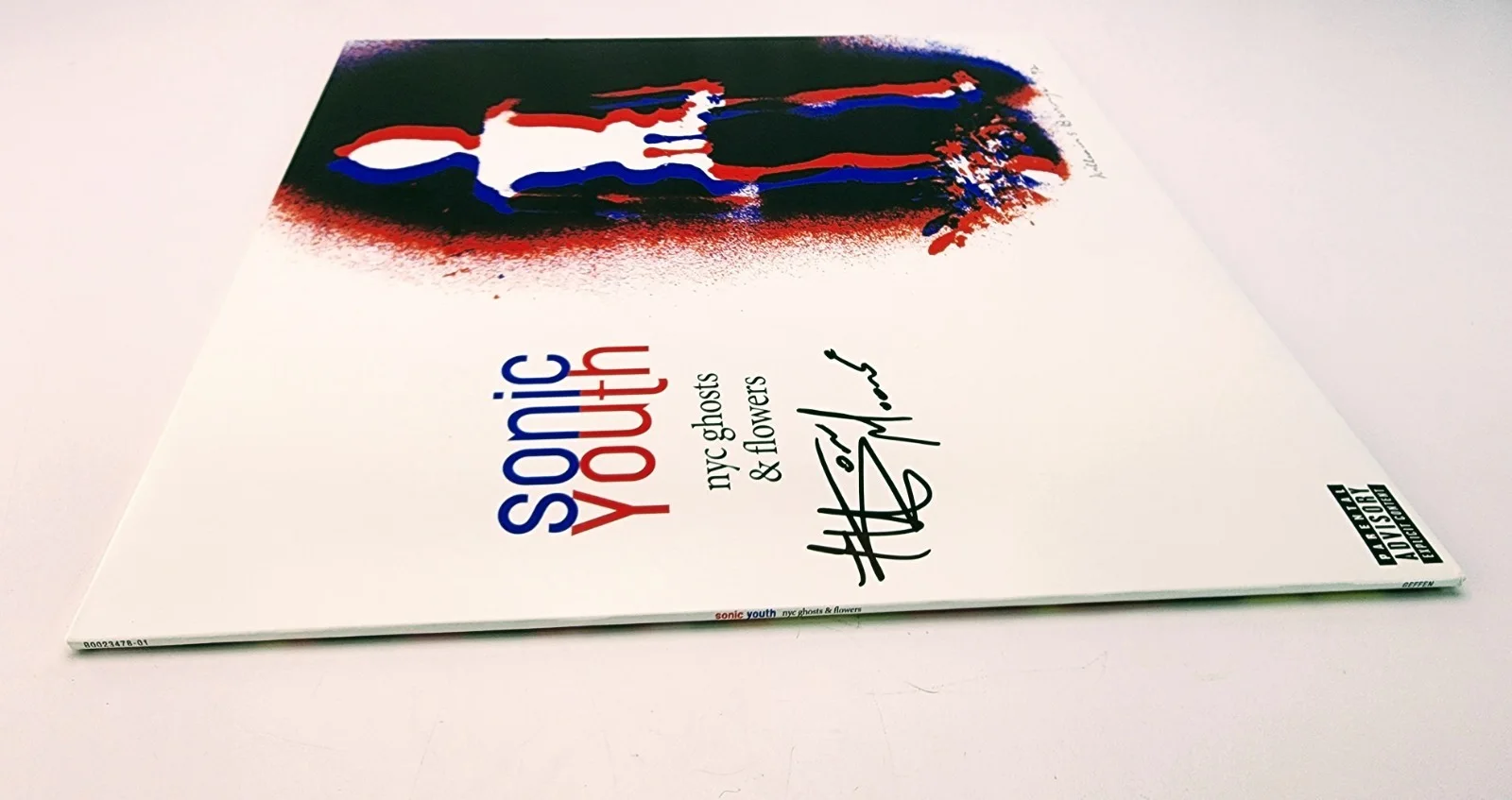 SONIC YOUTH - NYC GHOSTS & FLOWERS AUTOGRAPHED RECORD HAND SIGNED THURSTON MOORE, изображение 3
