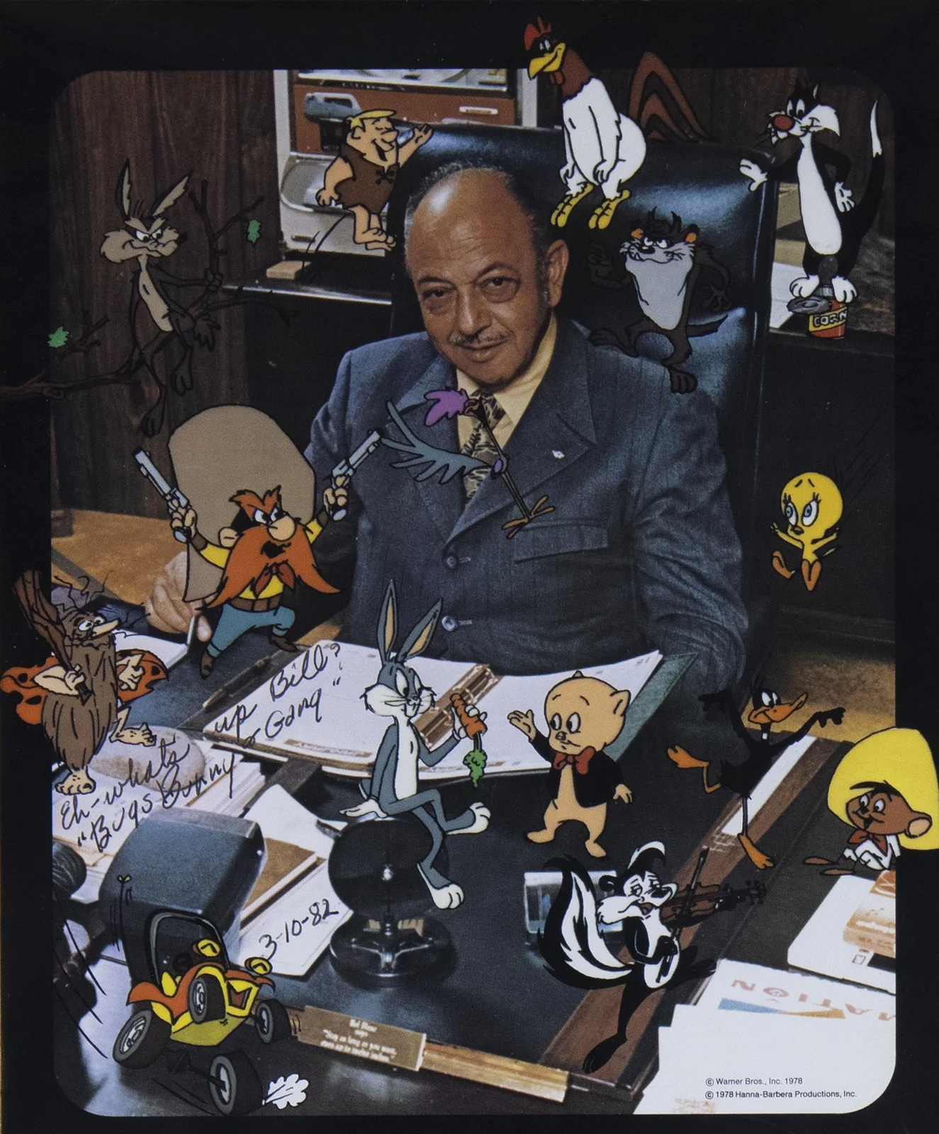 MEL BLANC - PHOTOGRAPH UNSIGNED 03/10/1982, image 2