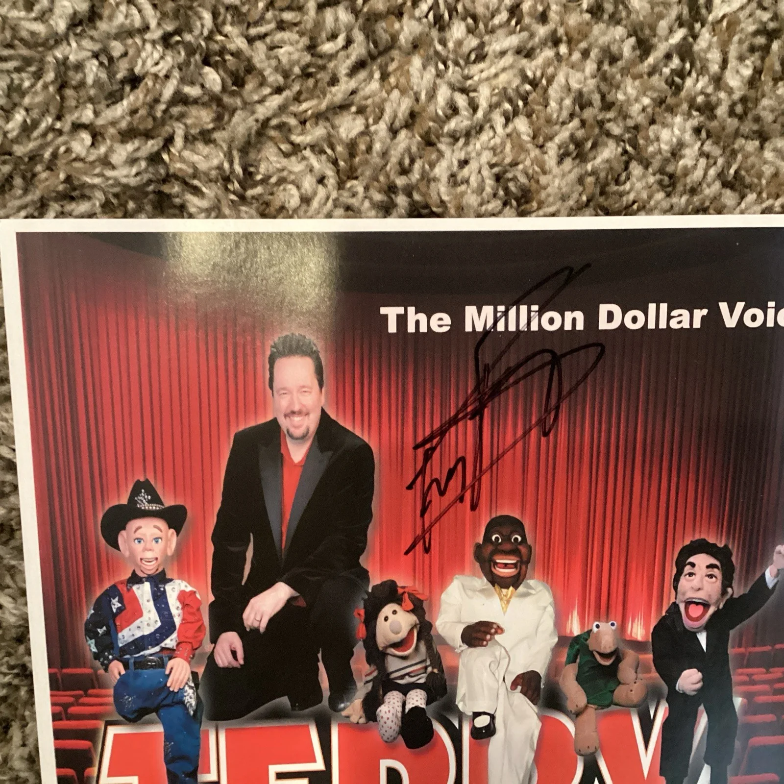 Terry Fator — Terry Fator Autographed 8 X 10 Promo Photo, изображение 2