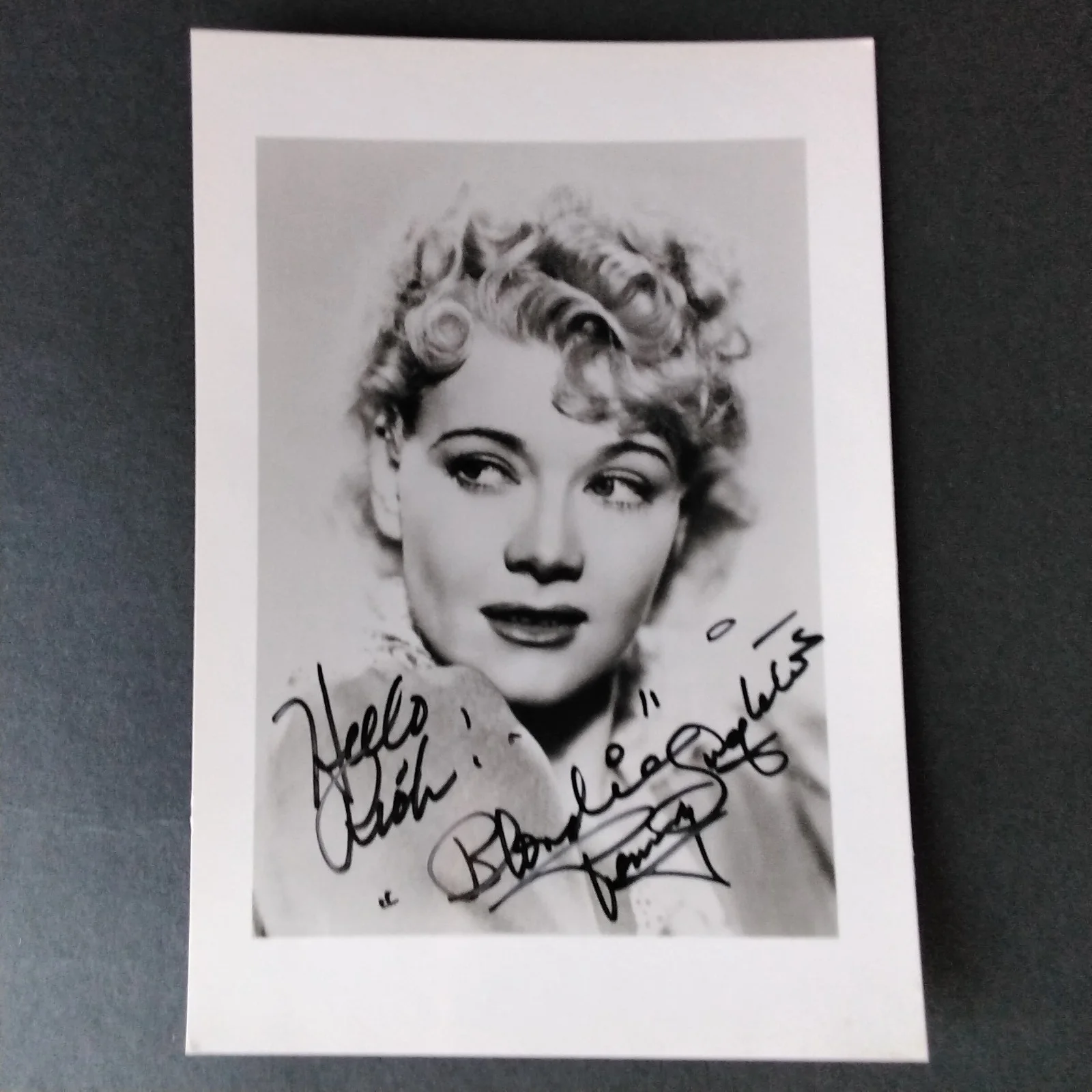 Penny Singleton Signed Photo 40s Movie TV Actress Blondie The Thin Man Jetsons, изображение 2
