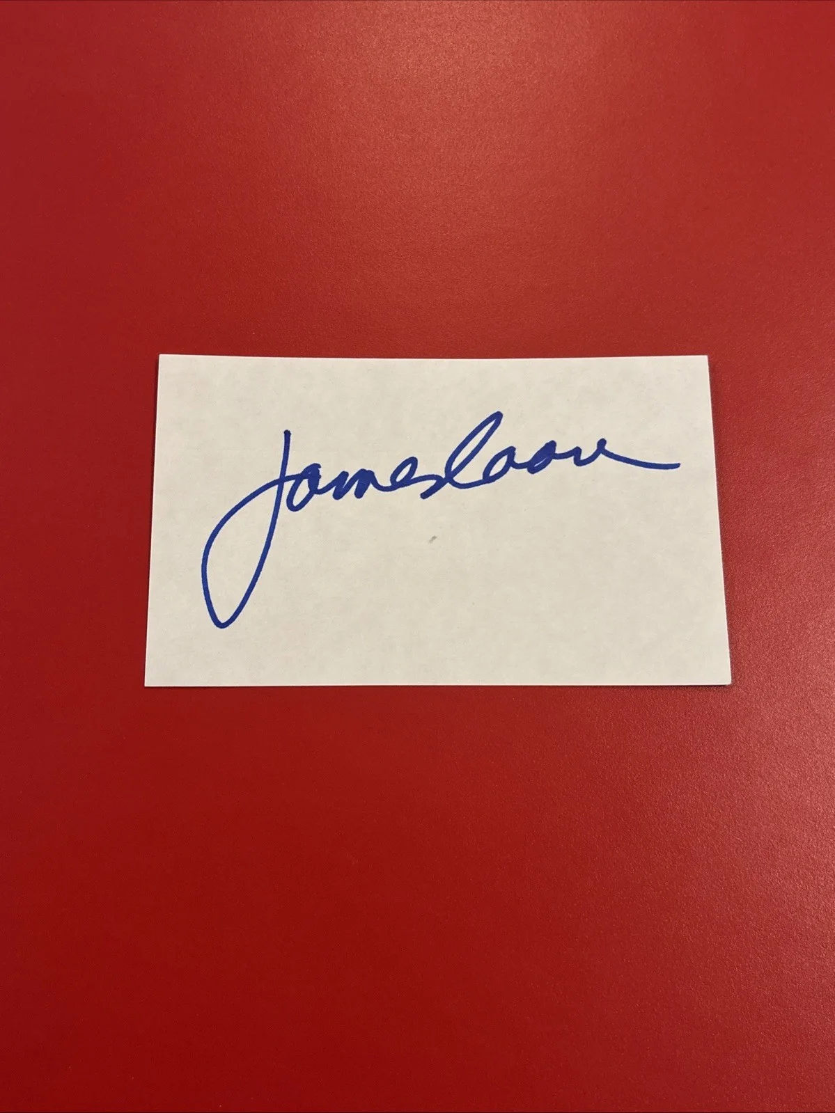 James Caan — James Caan Signed 3x5 Index The Godfather