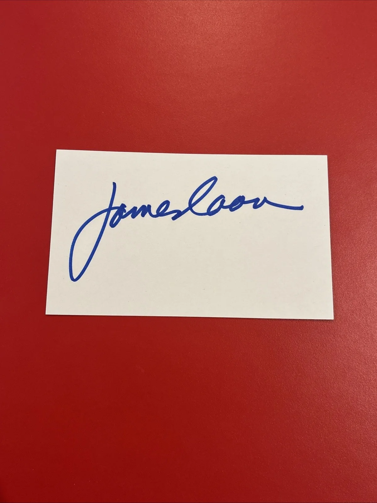 James Caan — James Caan Signed 3x5 Index The Godfather, image 3