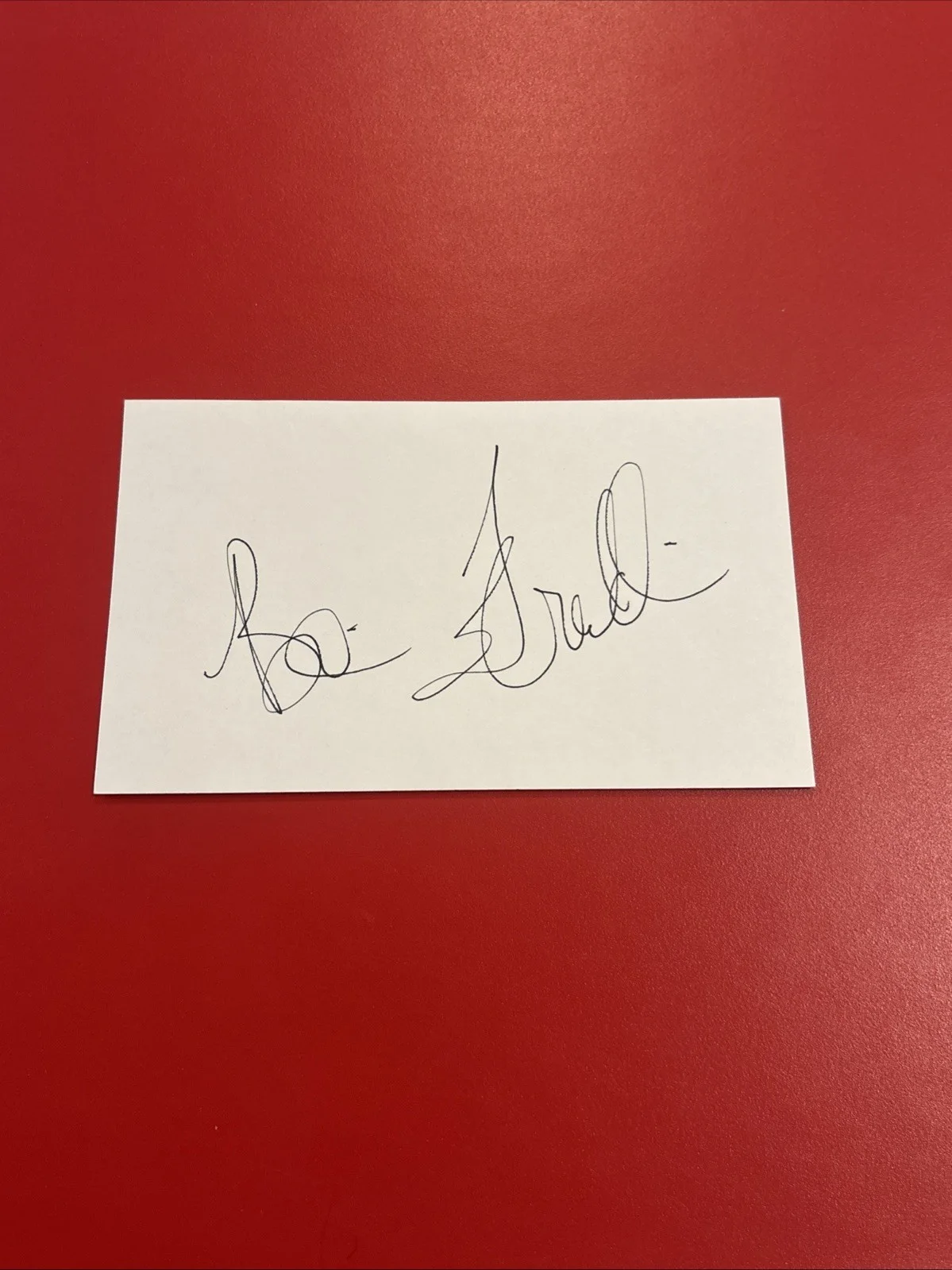 Bonnie Franklin — Bonnie Franklin Signed Auto 3x5 Index Card One Day at a Time
