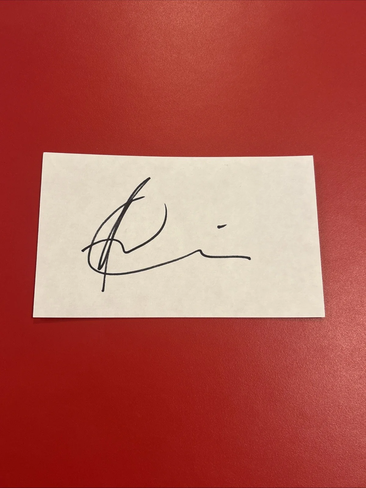 Andy Garcia — Signed Andy Garcia 3x5 Index The Godfather, image 2