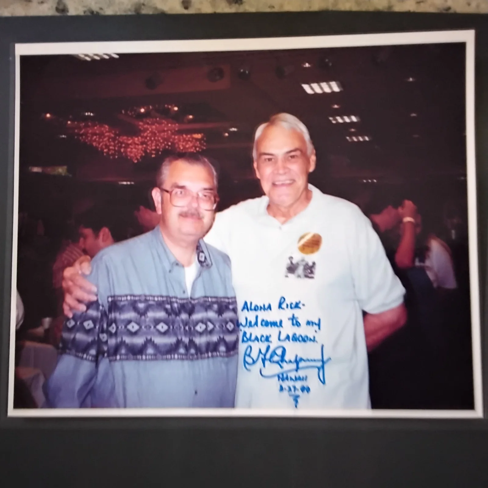 Ben Chapman SIGNED 1999 Photo Film TV Actor Creature From The Black Lagoon 1954, изображение 2