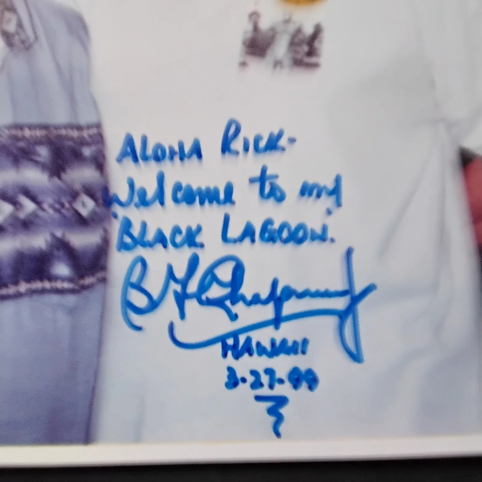 Ben Chapman SIGNED 1999 Photo Film TV Actor Creature From The Black Lagoon 1954, изображение 4