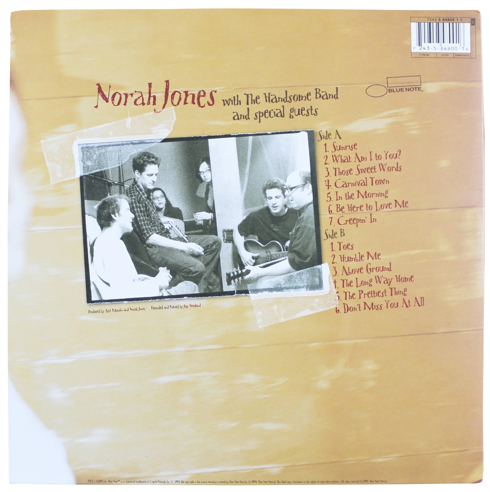 Norah Jones — Norah Jones Authentic Signed Feels Like Home Album Cover W/ Vinyl BAS #CF71442, image 4