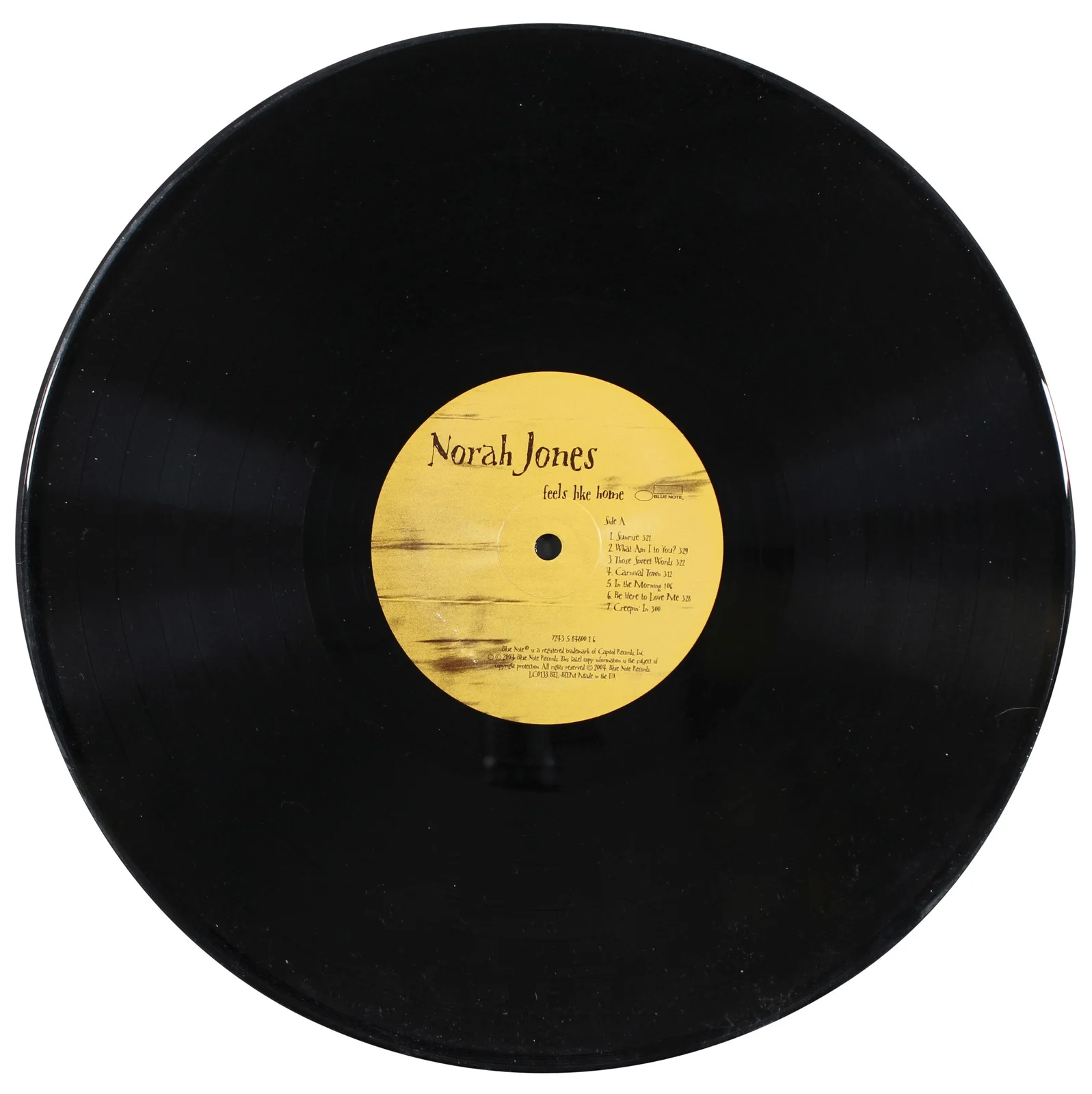 Norah Jones — Norah Jones Authentic Signed Feels Like Home Album Cover W/ Vinyl BAS #CF71442, image 5