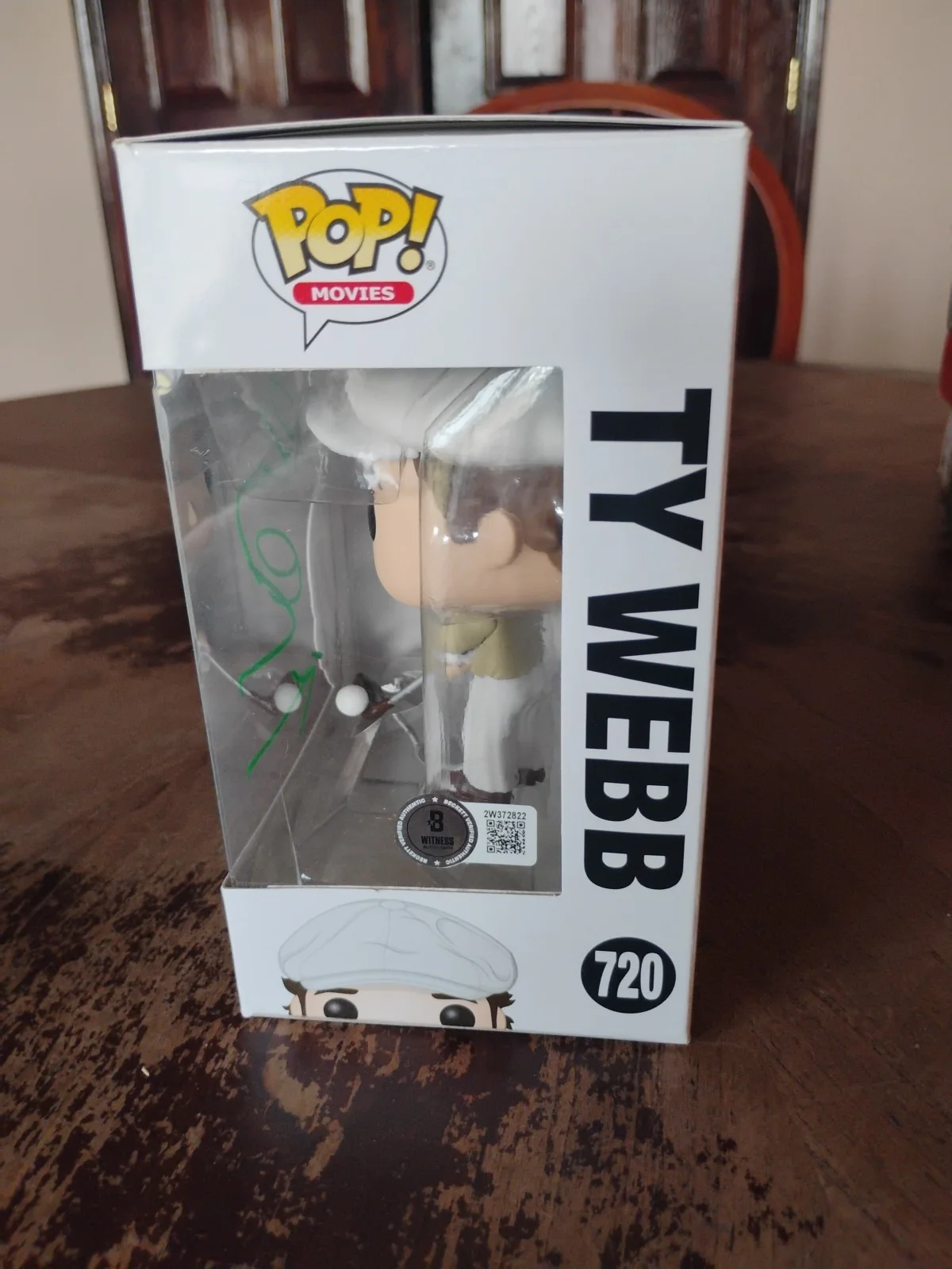 Funko Pop! Caddyshack #720 Ty Webb Figurine Autograph Signed Beckett Certified, image 2