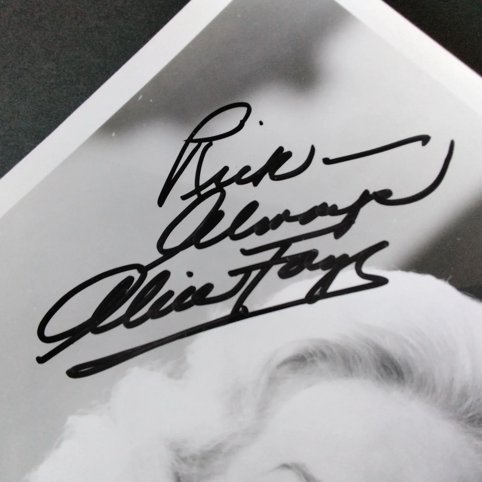 Alice Faye SIGNED Photo 30s Movie Actress Musicals Fallen Angel Gangs All Here, изображение 4