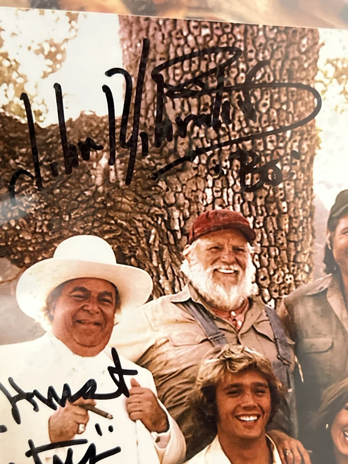 John Schneider, Tom Wopat, James Best, Rick Hirst — Dukes of Hazzard - Bo, Luke, Rosco, And Cletus - Cast Signed Photo JSA, изображение 4