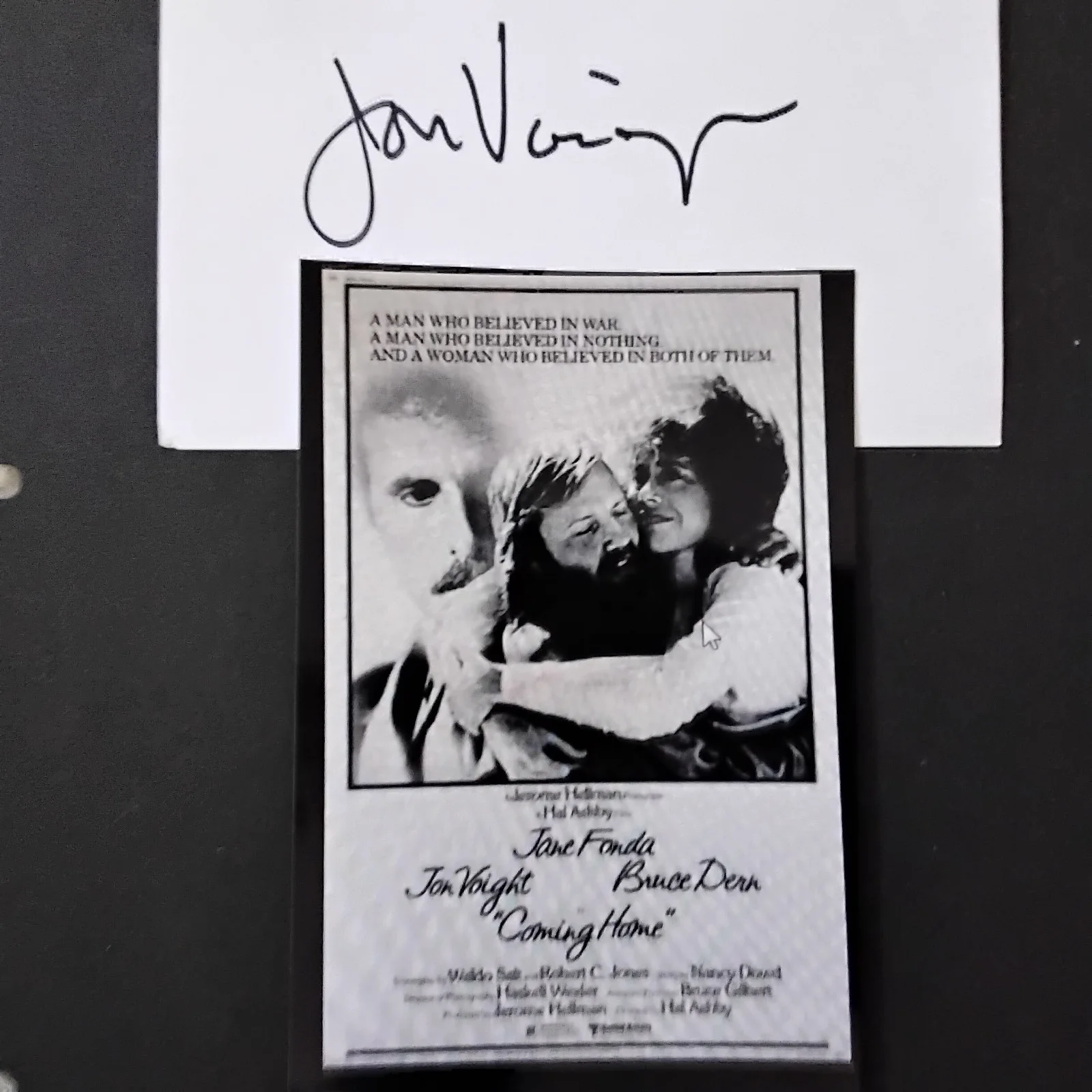 Jon Voight SIGNED Card Photo Movie Actor Midnight Cowboy Coming Home Deliverance, изображение 2
