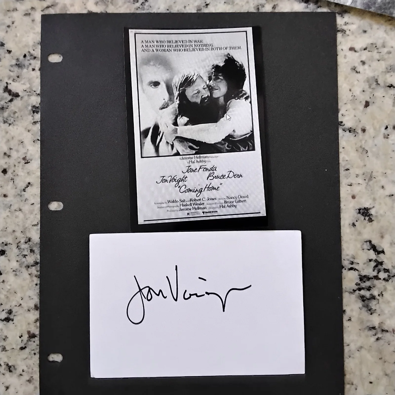 Jon Voight SIGNED Card Photo Movie Actor Midnight Cowboy Coming Home Deliverance, изображение 5