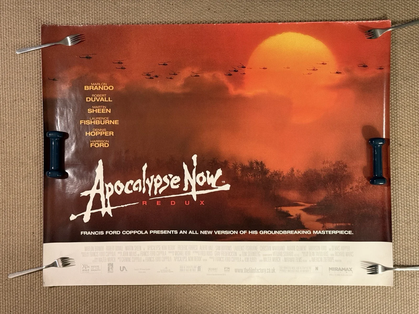 Apocalypse Now Redux Original UK Cinema Quad Two Sheet Poster 2001, image 2